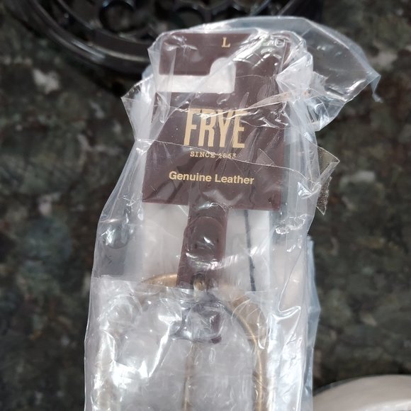 NWT Frye brown leather belt w/ grommets, S, M and L - Picture 5 of 14